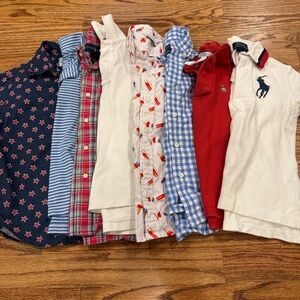 4t boys short sleeve button up shirts